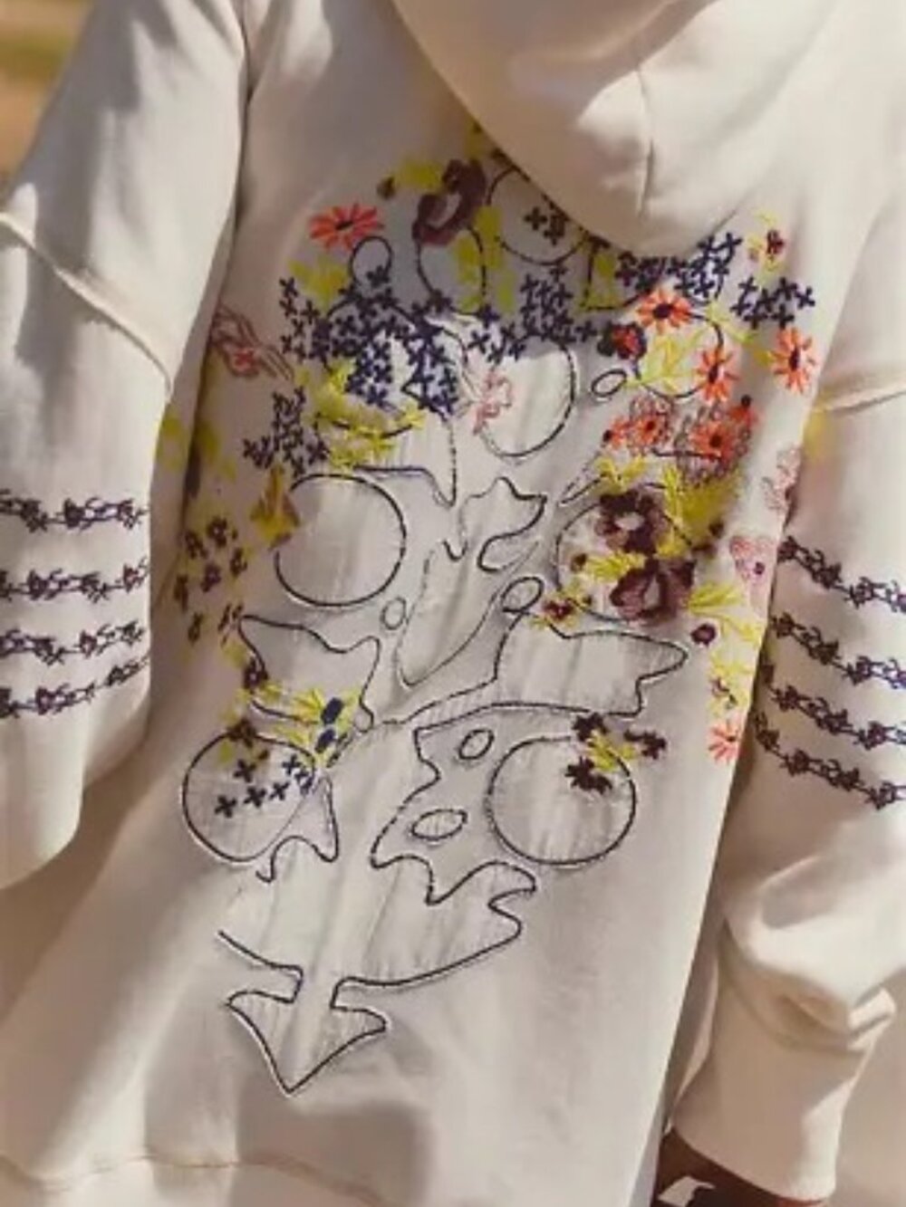 FREE PEOPLE ALL MY LOVE EMBROIDERED LOGO HOODIE - Picture 2 of 4
